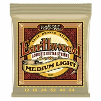 Ernie Ball 2003 Earthwood 80/20 Bronze Medium Light Acoustic Strings 12-54