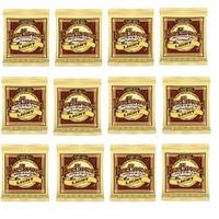 Ernie Ball 12 SETS 2004 Earthwood Light Acoustic Guitar Strings 11 - 52