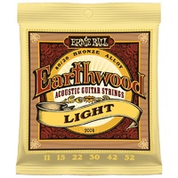 Ernie Ball 2004 Earthwood 80/20 Bronze  Light Acoustic Guitar Strings 11 - 52