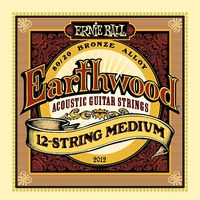 Ernie Ball 2012 Earthwood 80/20 Bronze 12-String Medium Acoustic Guitar Strings 