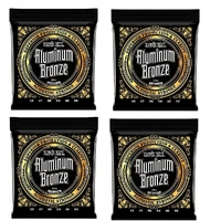 Ernie Ball 2564 Aluminum Bronze Acoustic Guitar Strings - .4 SETS - Medium