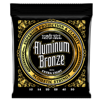 Ernie Ball 2570 Aluminum Bronze Acoustic Guitar Strings - .010-.050 Extra Light 