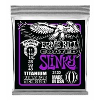 Ernie Ball 3120 Power Coated Titanium Slinky Electric Guitar Strings 11 - 48