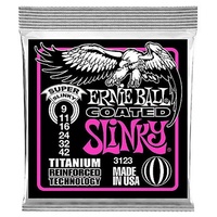 Ernie Ball 3123 Coated Super Slinky Titanium RPS Electric Strings 9 - 42