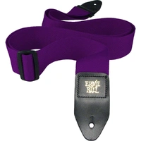 Ernie Ball 4045  Polypro Guitar Strap Leather Ends Purple  Adjustable Way Long
