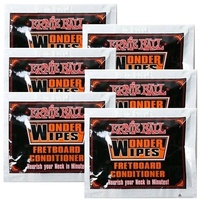 Ernie Ball Wonder Wipes Fretboard Conditioner, 6 Pack - EB4276 -  6 x wipes
