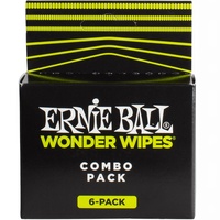 Ernie Ball Wonder Wipes mixed 6 pack Fretboard cond, String cleaner and Polish