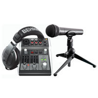 The Behringer Podcastudio Bundle With USB Mixer, Microphone, Headphones Pack