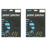 Klotz Pedal Patch Cables 30 cm - Straight Plugs -  6 pack - Made in Germany