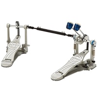 Dixon PP9290DSV Double Bass Drum Pedal Double Chain CAM Driven System Silver