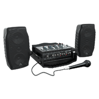 The Behringer Ultra-Compact 200-Watt 5-Channel Europort PPA500BT Compact PA