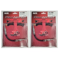 2 Packs Klotz Pro Artist 15cm Patch Cables - Straight to Straight