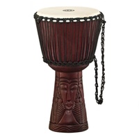 Meinl Percussion Professional Carved Djembe 12"  Carved "African Queen"