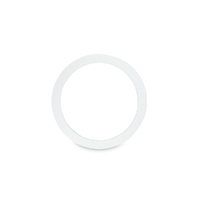 CODE 4" White Bass Drum PORT HOLE