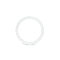 CODE 4" White Bass Drum PORT HOLE