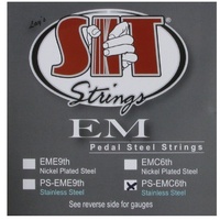 SIT Strings Pedal Steel Guitar Stainless Steel 10 String, .010 - .068, PSEM-C6th