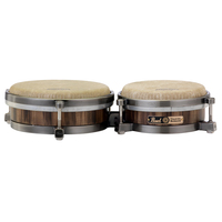 Pearl PTB-785 Three Point Tuning Oak Shell Travel Bongos 7" + 8.5" 