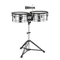 Pearl PTE-1415DX Primero Pro Series Timbales Steel 14in/15in With PT-900 Stand