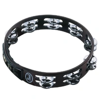 Pearl PTH-10B Tambourine Headless Wood Frame Stainless Steel Jingle 10in