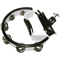 Pearl PTM-10SH Stainless Double Row Steel Jingles Tambourine With Mount Holder