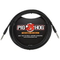 Pig Hog Cable – 1/4″ TRS,  to 1/4" TRS - 15 ft