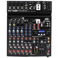 Peavey PV 10 BT  10 Channel Analog Mixer with Bluetooth Connectivity