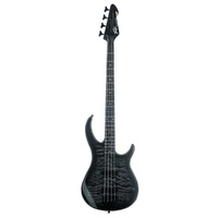 Peavey Millennium Series 4-String Bass Guitar Trans Black Quilted Maple Top