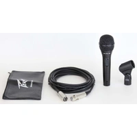 Peavey PVi2 Dynamic Cardioid Microphone Black with XLR Cable mic clip and bag