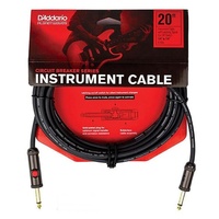 D'Addario 20' Circuit Breaker Instrument Cable - Latching Cut-Off Switch Straigh