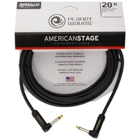 Planet Waves American Stage Instrument Cable 20', Dual Right Angle 
