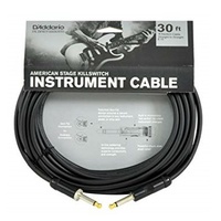 D'Addario Planet Waves  American Stage Cable 30' Kill Switch Instrument  AMSK-30