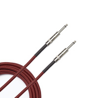 D'Addario Braided Instrument Cable, 10' - Red