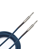 D'Addario Braided Instrument Cable, 15' - Blue