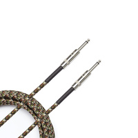 D'Addario Braided Instrument Cable, 15' - Camouflage