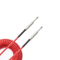 D'Addario Coiled Instrument Cable, 30' - Red