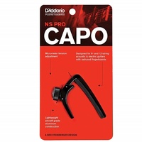  Planet Waves NS Capo Pro (Black) for 6 or 12 String Acoustic / Electric Guitars