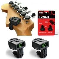 2 x Planet Waves PW-CT-12 TP Micro Headstock Tuner - Guitar Bass Ukulele banjo