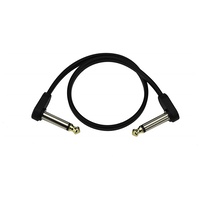 D'Addario Right Angled Flat Patch Cable - 12" - Single cable 1 foot