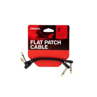 D'Addario Angled Offset Flat Patch Cable - 4" Twin Pack - 2 cables