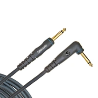 D'addario Planet Waves Custom Series Instrument Cable, 10 feet Right angle-stra