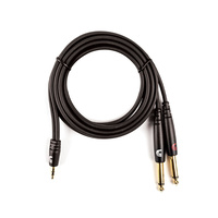 D'Addario Custom Series 1/8ƒ?� to Dual 1/4ƒ?� Audio Cables