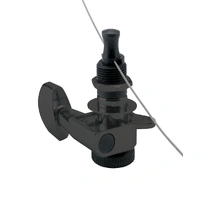 D'Addario Auto-Trim Tuning Machines, 6 In-Line setup, Black