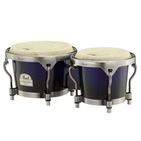 Pearl Percussion Primero Pro Series Wood Bongos 7in + 8.5in Midnight Fade