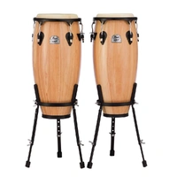 Pearl Percussion Primero Series Wood Conga Set 10" & 11" Natural 