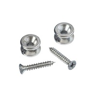 D'addario  Planet Waves Solid Brass End Pins - Chrome  (Pair)
