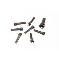 D'Addario Ebony Bridge Pins with End Pin Set, Pearl Inlay - Made in USA