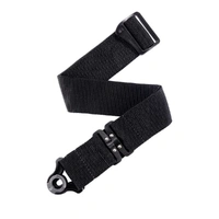 Planet Waves by D'Addario 25HYB00 Hybrid Leather Guitar Strap - Black