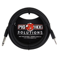 Pig Hog 10ft 3.5mm TRS to 1/4 Mono Cable