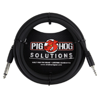 Pig Hog 10ft 3.5mm TRS to 1/4 Mono Cable