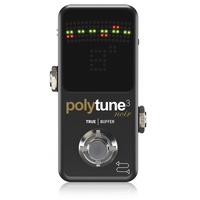 TC Electronic Polytune 3 Mini NOIR Polyphonic Tuner W/Built-In BONAFIDE BUFFER